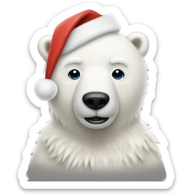 Christmas Polar bear  sticker