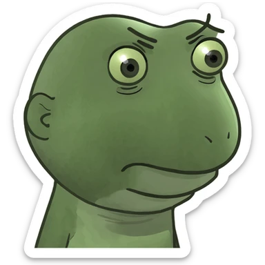 Side eye skeptical  sticker