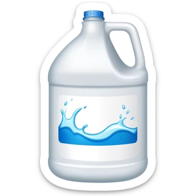 Gallon of bleach sticker