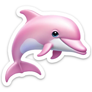 Pastel-pink-colors-dolphin sticker
