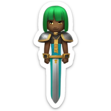 roblox character with a sword sticker