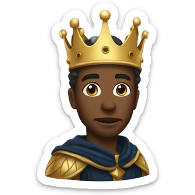 King baldwin the 4th with mask on sticker