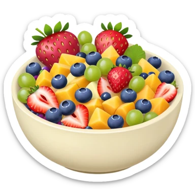 bowl of fruit salad























 sticker