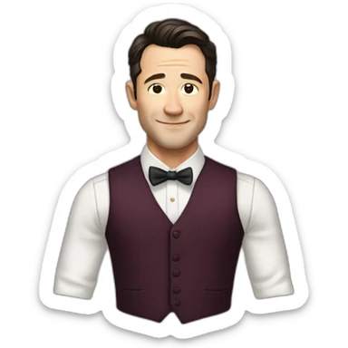 actor Joseph Gordon-Levitt waistcoat sticker