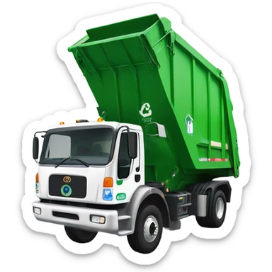 Trash truck  sticker