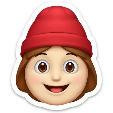 Caca with hat sticker