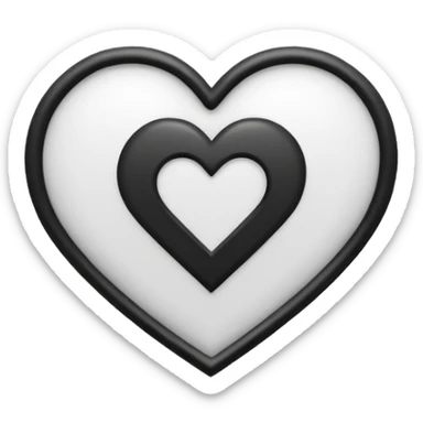 crea un heartgram, logo celebre degli him, unendo ♡ 𖤐 sticker