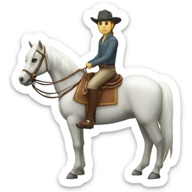 Caballo alazan con mancha en la frente chikitita sticker