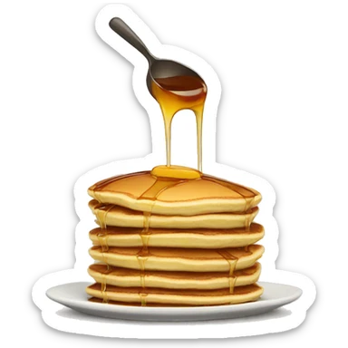 Pancakes with syrup  sticker