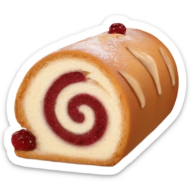 earl grey flavored Swiss roll sticker