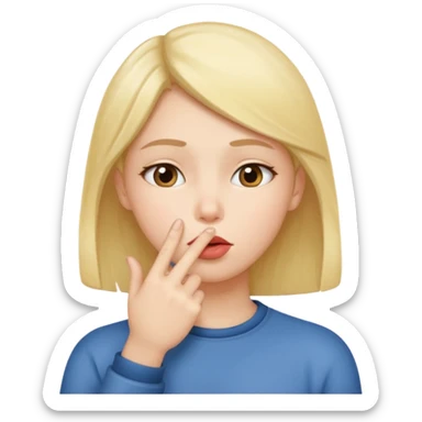 🫂+🤫 sticker