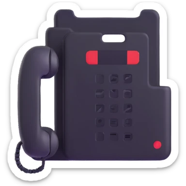 mobile contacts icon showing a phone and contact silhouette sticker