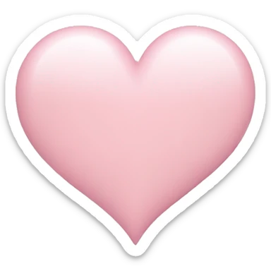 Light pink heart sticker