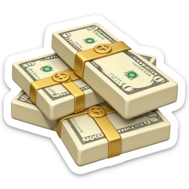 plain ivory money sticker