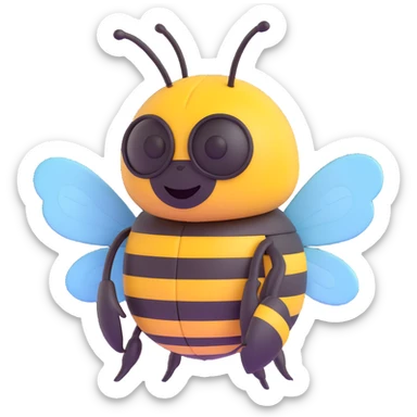 A bumblebee sticker