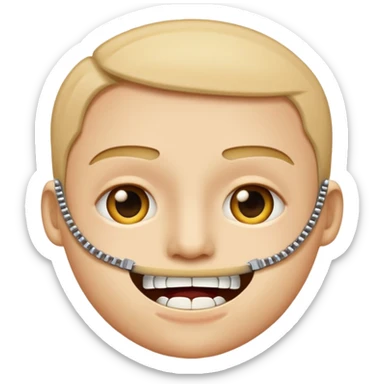 Zipper-Mouth Face emoji sticker
