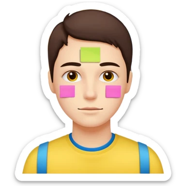 Fais-moi demain coller les unes à côté des autres. sticker