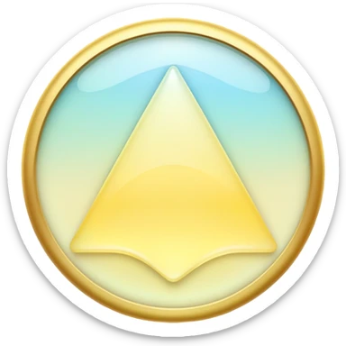 Iridescent pastel yellow formal elegant sophisticated cultured neat pretty beautiful nifty app icon sticker