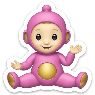 teletubby pink sticker