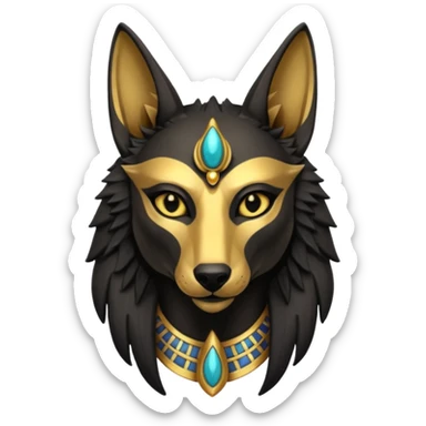Anubis from Egyptian Gods sticker