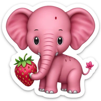 Strawberry Elephant Steal a brainrot sticker