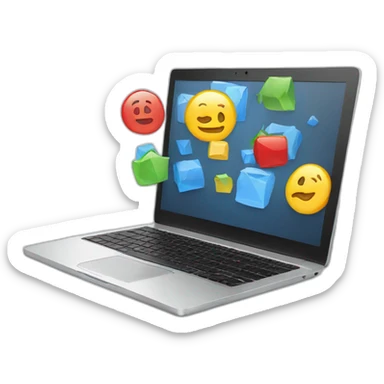 laptop analytics sticker