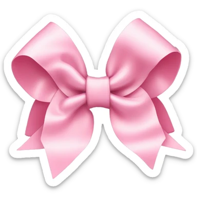 Baby pink coquette bow  sticker