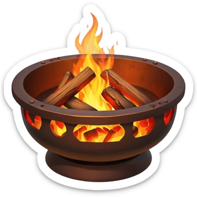 Forge Fire Pit in blacksmith item sticker