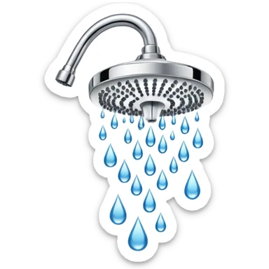 Showerhead sticker