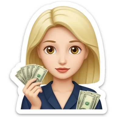 👩🏼💸 sticker