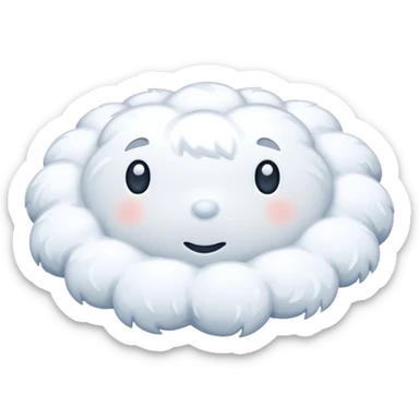 Snow on a floor  sticker