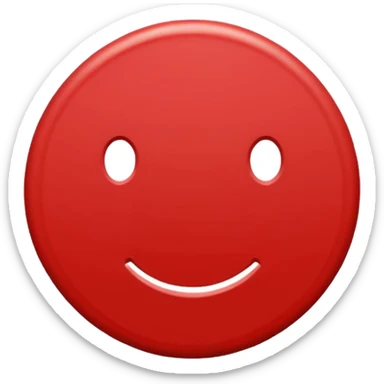 Shape: Solid red circle.

Text: Big white 35 in the middle, bold, slightly tilted. sticker