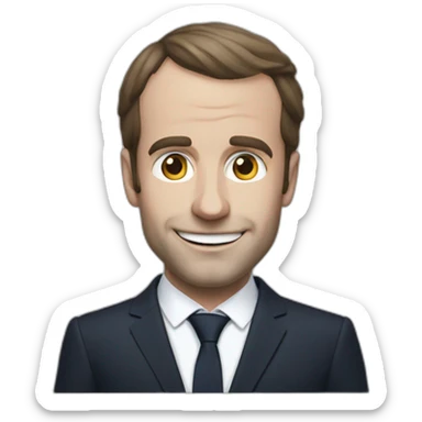 Macron qui joue à la ps4 sticker