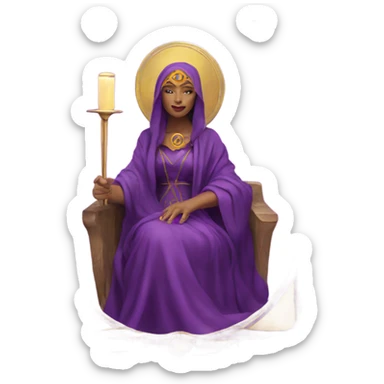 tarot cards purple colors sticker
