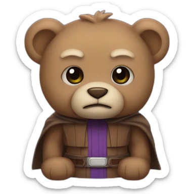 A Mace Windu bear sticker