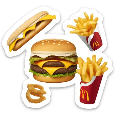 mc donalds combo sticker