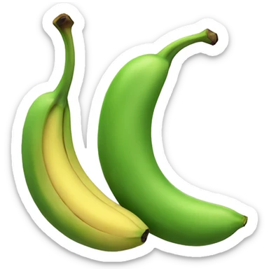 platano con dos ciruelas sticker