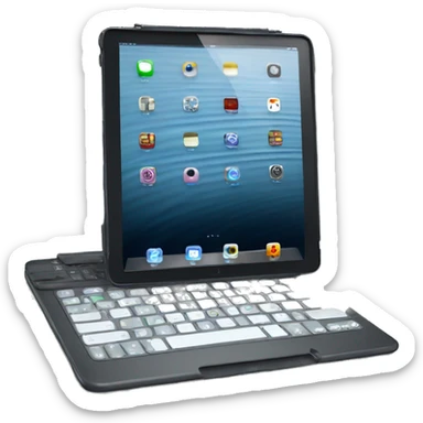 Apple iPad Pro with keyboard sticker