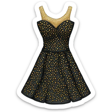 Dress with caviar tins on it sticker
