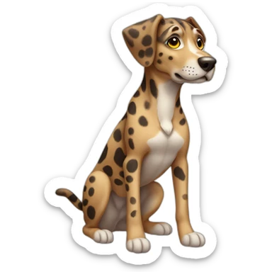 catahoula leopard dog full-body sticker