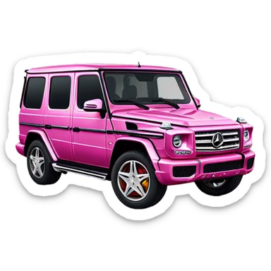 Sparkle pink Mercedes Benz g wagon sticker