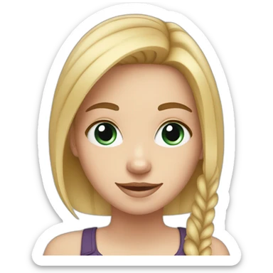 White girl that loves apple products and has 2 dogs sticker