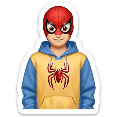 Spider-Man wearing Denver Nuggets hoodie sticker