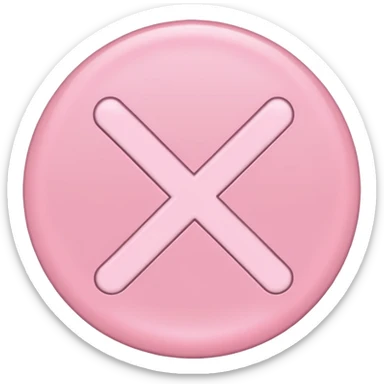 baby pink check mark sticker