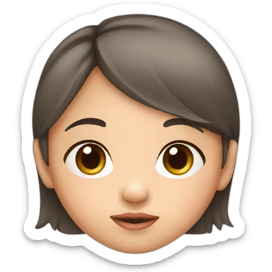 newborn half asian girl sticker