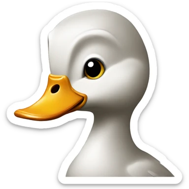 Silly duck sticker