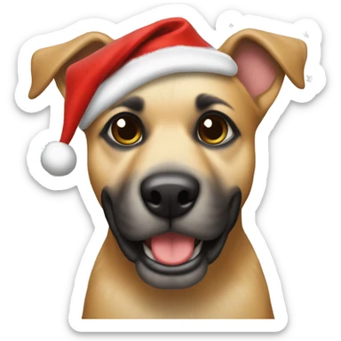 Navidad perro sticker