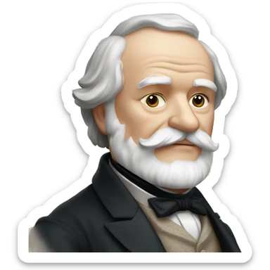 Victor Hugo in Paris sticker