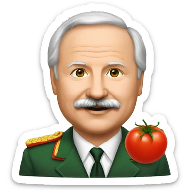 Lukashenko with Tomato sticker
