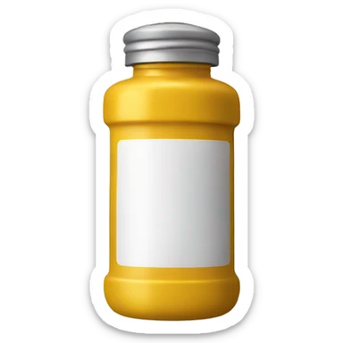 mustard condiment bottle dispenser sticker